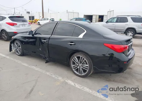 2014 Infiniti Q50 Sport из США, поврежденный, VIN JN1BV7AP4EM678896